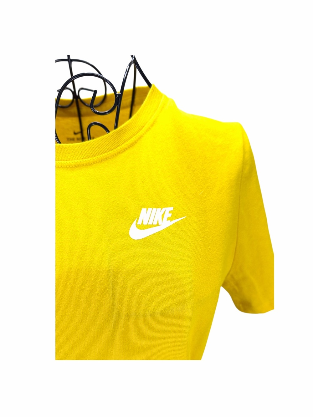 Nike Women's Bright Yellow Short-Sleeve Dri-FIT Tee - Picture 4 of 7